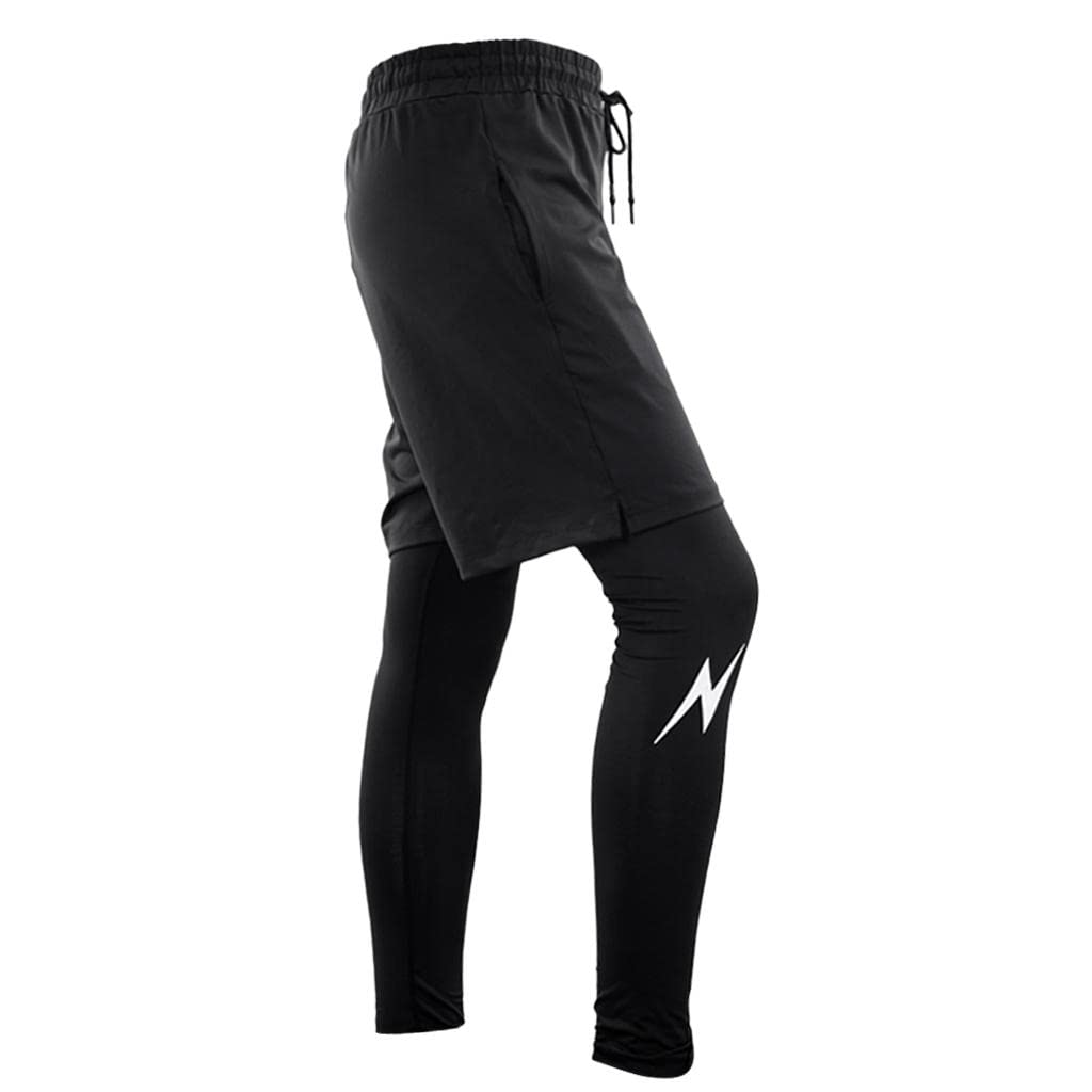 Merishopp Men Gym Fitness Pants Shorts Compression Base Layer Workout Tight Pants M | Sporting Goods | Fitness Running & Yoga | Clothing & Accessories-picture-29