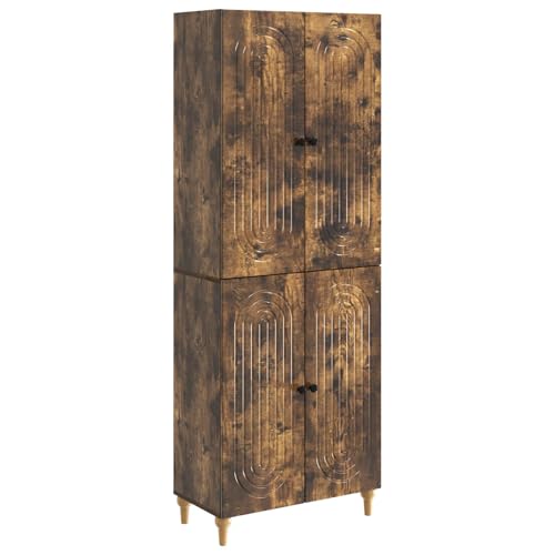 Aparador y estante de madera juego de almacenamiento moderno para salón 66x34,5x90 cm 2