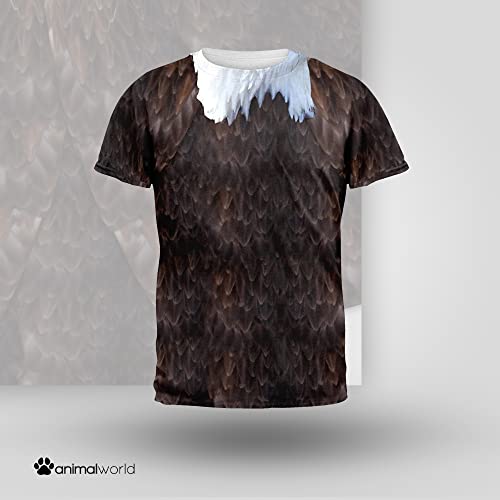 Halloween Bald Eagle Costume All Over Adult T-Shirt - X-Large Multicoloured #TOP4