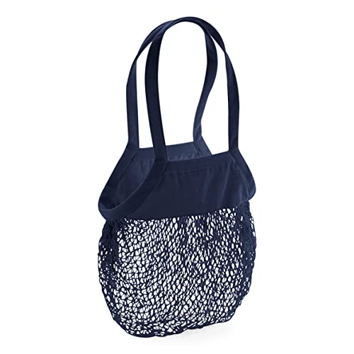 Westford Mill W150 Organic Cotton Mesh Grocery Bag - Navy