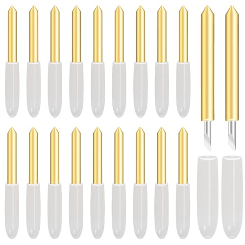 Anglecai 20 lâminas de ponta fina premium para Cricut Maker/Maker 3 e Explore Air 1/2/3, lâmina de c