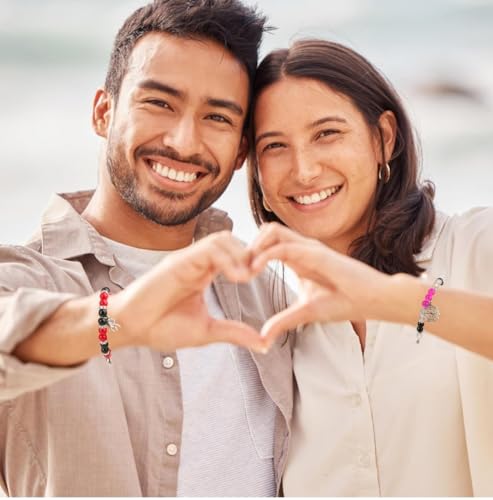 Image of Spiderman Kitty Magnetic Friendship Bracelets, Couple's Bracelets, Valentine's Day Gifts for BFF, BF, GF, Women, Men, Girls, Kids