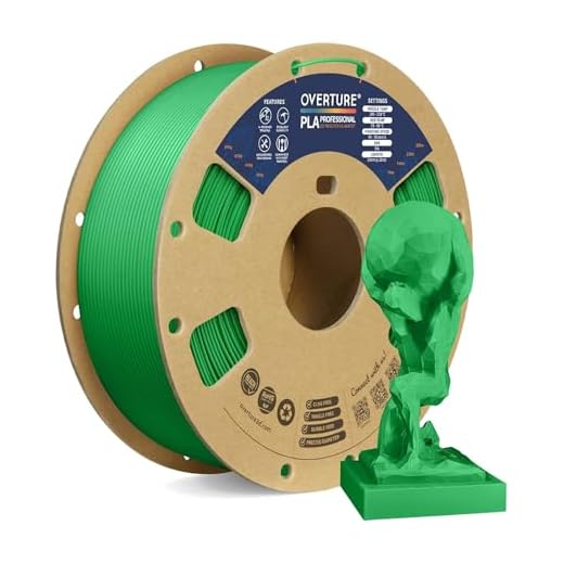 OVERTURE PLA Plus (PLA+) Filament 1.75mm PLA Professional Toughness Enhanced PLA Roll, 1kg Spool (2.2lbs), Dimensional Accuracy +/- 0.05mm (Green)