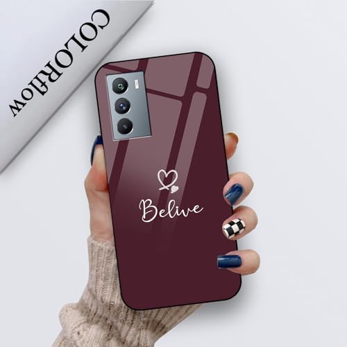 Image of COLORflow Back Cover Compatible with iQOO 9 SE 5G | Cute Korean Hearts Customized | Shockproof TPU Bumper with Camera Protection Back Cover Compatible with iQOO 9 SE 5G