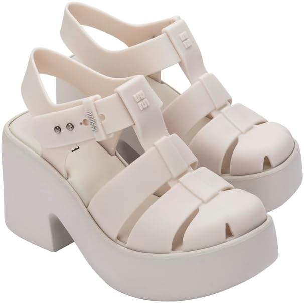 Melissa Lulu Platform, Comfortable and Lightweight Fashion for Women, Matte Beige, 7 - Image 2