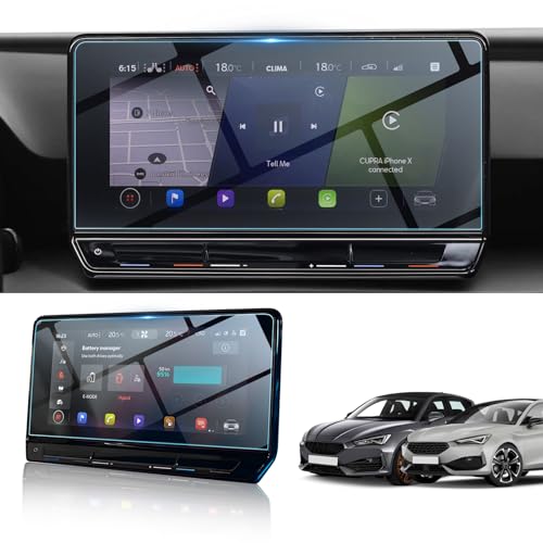 BIBIBO Cuprα Leon Navigation - Protector de pantalla para Cuprα Leon/Cuprα Formentor 2023 2024 (12", vidrio templado 9H, no apto para 10 pulgadas)