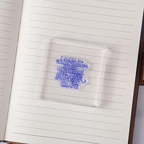 6Pcs Assorted Sizes Clear Stamp Block Acrylic Stamping Blocks Set Decorative Clear Stamps Blocks Transparent Stamping Tools For Diy Scrapbooking Photo Album Crafts Card Making Decorations #TOP5