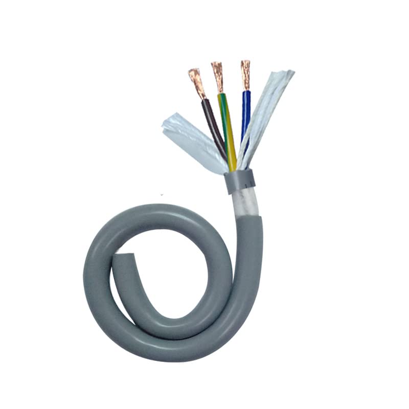 TRVV ドラッグチェーン 2/3/4/5/6/7/8 コア 20/18/17/15 AWG 耐熱耐油銅ケーブル柔軟なグレー PVC