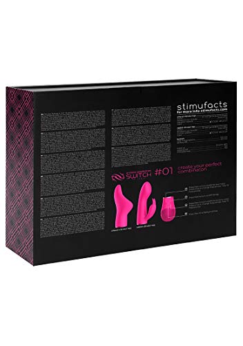 Shots Switch Pleasure Kit #1 rose avec embouts vibrants interchangeables - 3