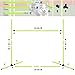 ACXIN Agility Set Hürdenset Hundetraining Zubehör mit 4 Stück Hürden, Slalom Stangen Agility-Ausrüstung für Hunde - Einfach zu transportieren, Höhenverstellbar Inklusive Tasche, 104x70x101cm, Grün