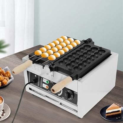 Kommerzieller 1500-W-Bubble-Waffeleisen mit Präzisem Timer und Temperatureinstellknopf, LED-Anzeigeleuchte für Restaurants, Bäckereien und Cafeterien (EU-Stecker 220 V) – Bild 4