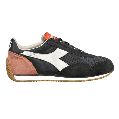 Diadora Mens Equipe Suede Sw Lace Up Sneakers Shoes Casual - Black