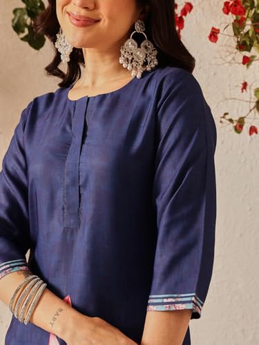 Image of Amazon Brand - Anarva Women's Cotton Printed Straight Kurti