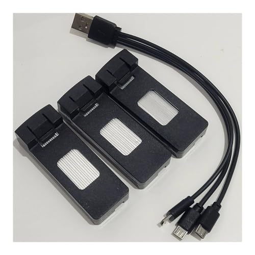 Batterie 3.7V 1800mAh et son câble de charge 3-en-1 pour drone S118