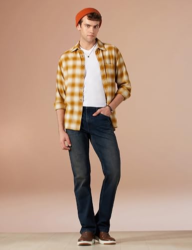 Image of Pepe Jeans Men's Straight Fit Jeans|Mid Rise |Stretchable Fabric| Jeans for Men | Available in Plus Size