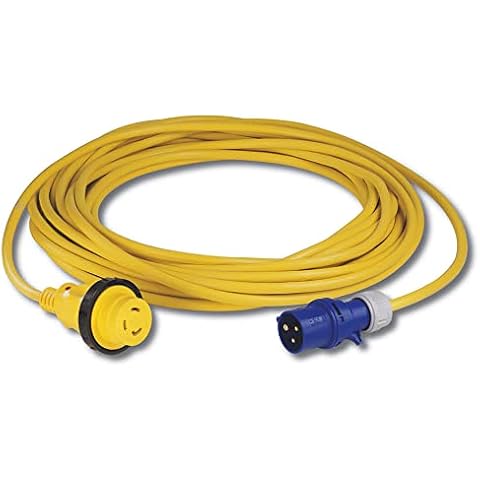 Marinco 1 meter 16A 230V Locking Shore Power Corset with European Main Site Plug Cover
