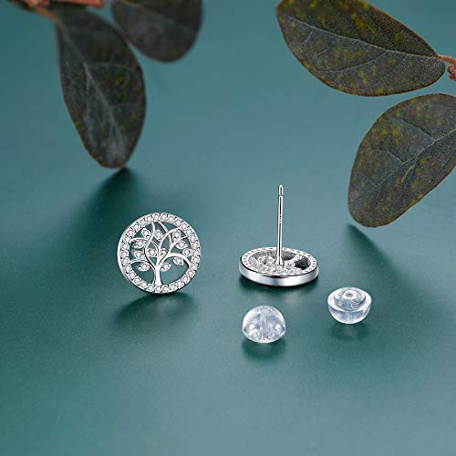 Micory-arbol-de-la-Vida-Pendientes-para-Mujer-Plata-de-ley-925-con-Caja-de-Regalo-Circonita-3A-Diametro-10mm