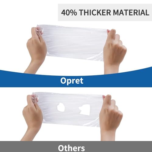 Opret 5/10/20 Pack Rain Ponchos, Disposable Emergency Ponchos Bulk Unisex Waterproof Raincoat for Adults with Drawstring Hood4