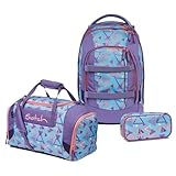 satch schulrucksack pack 3tlg, inkl. schlamperbox und sporttasche