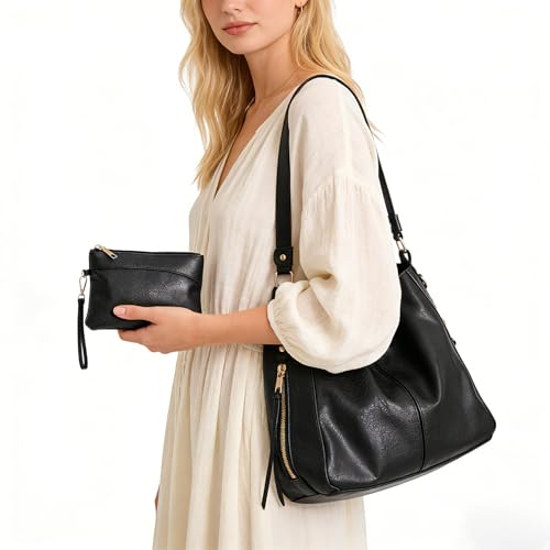 Bolso Hobo para Mujer con Gran Capacidad y Clutch miniatura 2