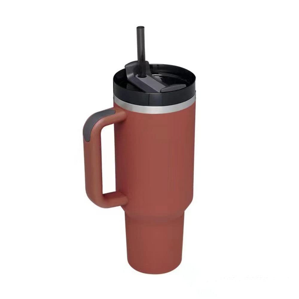 1200ml Tumbler with Handle Stainless Steel Water Bottle Straw Vacuum Thermos Cup Large Capacity Travel Car Coffee Mug