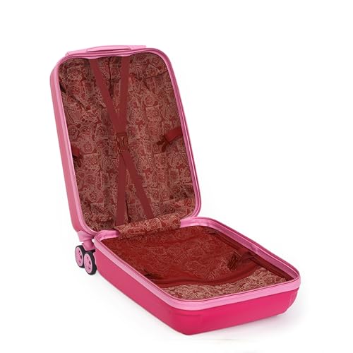 Mala Infantil Escolar/Viagem Com Giro 360º Skeet Resistente Pink