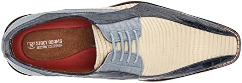 Stacy Adams Men's Turano Bike Toe Oxford, Dark Blue Multi, 11 | Image 4