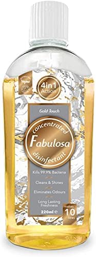 Fabulosa 4 in 1 Multi-Purpose Concentrated Anti-Bacterial Disinfectant Liquid, 220ml, Gold Touch