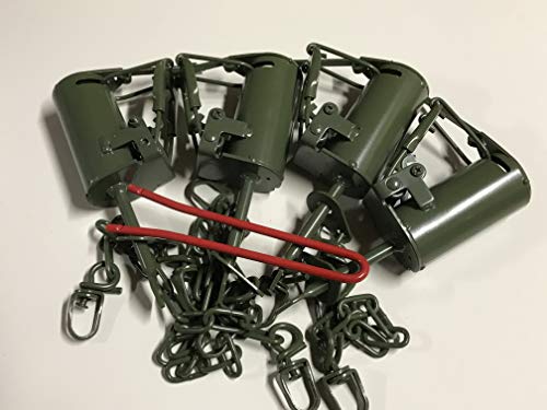 (4 Traps + Setter Tool) FPS DP Dog Proof Coon Traps Powder Coated