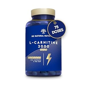 L-CARNITINE Naturelle 2000. 150 Capsules 75 jours. Haute Dose Extra Fort. Pre-Workout Sportives Energie Résistance et récupération. Haute Qualité et Concentration 2000 mg.UE.N2 Natural Nutrition