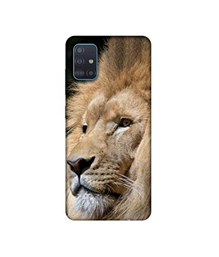 Image of Amazon Brand - Solimo Designer Lion 3D Printed Hard Back Case Mobile Cover for Samsung Galaxy A51