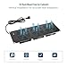 Tecmojo 3U Rack Mount Fan Panel, 3 Fans Cabinet Cooling Fans, 19in 6ft Cord Server Cooling System for Audio Rack and AV Cabinet in Office, Theater(Vertical Assemble)