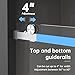 AISU HOME 56-60 in.W × 72 in.H Shower Door, 5/16 in (8mm) Frameless Double-Sided Easy-Clean Double Glass, Buffers Sliding Shower Door, Can be Installed Left and Right, Brushed Nickel