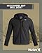 Hurley Mens Soft Shell Micro Fleece Jacket - Water Resistant Performance Stretch Woven Lightweight Jacket for Men (Size S-XL), Size Medium, Heather Dark Stone Grey