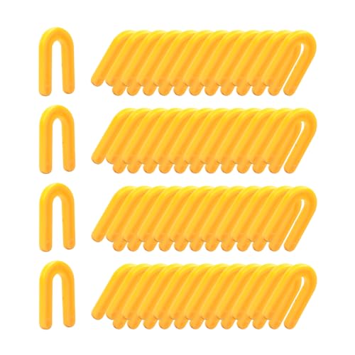 Image of 300PCS Plastic Shims, Horseshoe Shims, U Shaped Tile Spacers | Plastic Shims for Leveling, Yellow 3 /16 inch