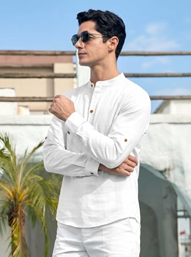 Image of ROYALSCOUT Men's Cotton Blend Full Sleeve Kurta Shirts Pack of 1 Designed for Festive Moments, Cultural Functions, or Casual Gatherings