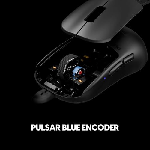 Image of Pulsar Gaming Gears X2H Wired Gaming Mouse, Ultra Lightweight 1.8 oz (51g), Symmetrical, Optical Switch, 26000 DPI, Motion Sync, PAW3395 Sensor (Medium, Wired, Black)