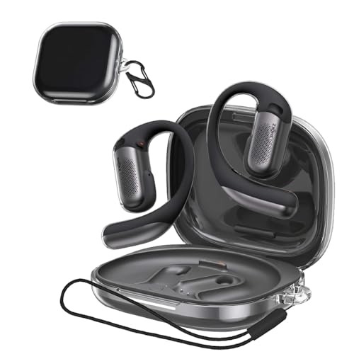 For Shokz OpenFit Pro �P�[�X �J�o�[�yHNWEIWEI�z ���� TPU�f�ށi�J���r�i�t��+�X�g���b�v�t�� �j �֗� �J���r�i�t ���s �y�ʏ��^ �����[�d�\ Shokz OpenFit Pro �p �P�[�X �J�o�[�i�N���A�j