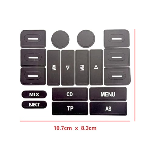 Autocollant Bouton Commande Audio VW Golf Jetta Passat : Solution Touche Usée Menu Multimédia
