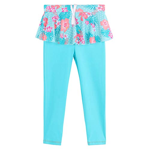 Image of TFJH E Girls Long Sleeve Swimsuits Skirt 2-Pieces Rash Guard Set Sun Protection UV 50+
