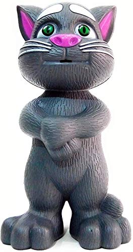 Patly Bazaar Talking Tom Toy for Kids Speaking Intelligent Touching and Mimicry Talking Tom Cat with Wonderful Voice(Grey