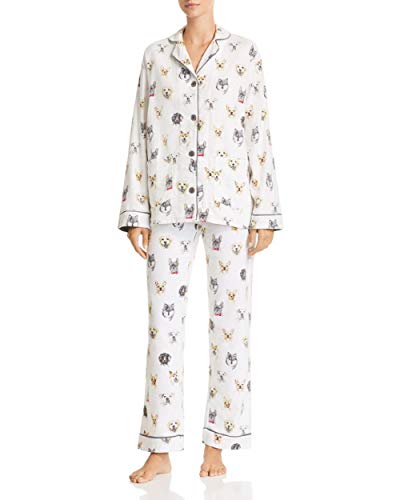 PJ Salvage Pajama Set Rayon Blend Small Ivory