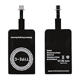 NYVOR Wireless Charging Receiver, Ultrathin Type-C Qi Wireless Ladeempfänger Adapter, Kabelloser Induktions-Empfänger für Kompatibel mit Samsung, Huawei, Sony, Motorola, Android Smartphones