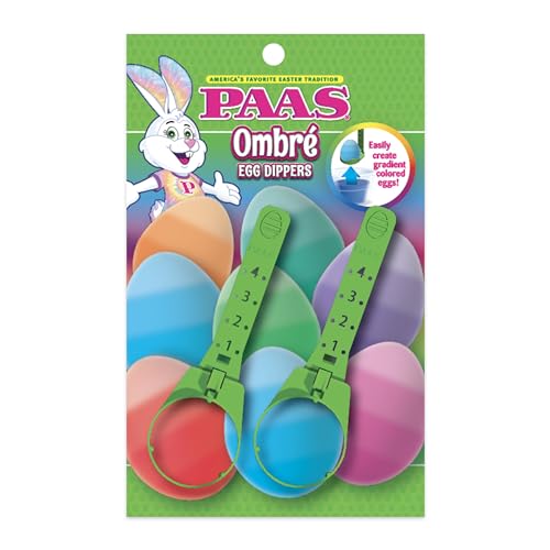 PAAS Ombre Egg Dippers: Easily Create Gradient Color Eggs! Provide an Easy Way to Dye Eggs Using the Ombre Coloring Technique to Create Beautiful Eggs with...