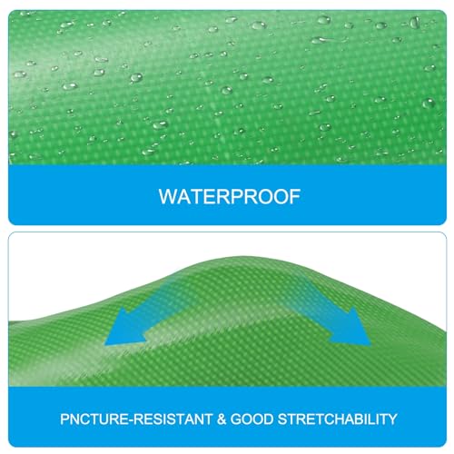 Image of PATIKIL Tarpaulin Repair Tape 3.15 inch x 16', PVC Waterproof RV Awning Repair Tape Patch for Outdoor Use Tent Repairing Home Improvement, Fruit Green