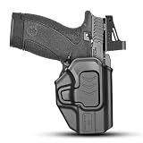 GUN & FLOWER OWB Holster for Smith & Wesson Bodyguard 2.0, Outside Waistband Holster with Level II...