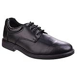 Hush Puppies Tim, Jungen Derby Schnürhalbschuhe, Schwarz (Black), 38 EU(5 UK)