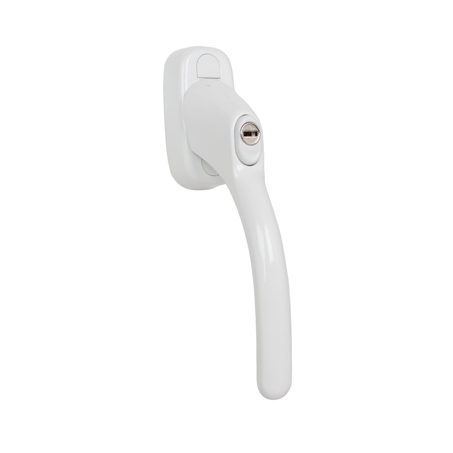 KOOPLES HARDWARE Sensei Tilt and Turn Locking Window Handle โ Secure Replacement Handle with Key Lock โ Suitable for uPVC & Timber Tilt & Turn Windows โ Durable & Easy to Fit (White, 40mm)