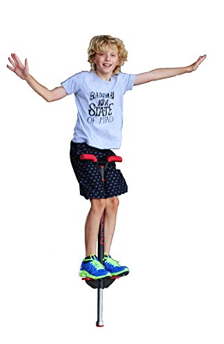 Flybar Velocity Pro Trick Pogo Stick for Kids & Adults - Comes in Small (40-80 lbs), Medium (80 to 160 lbs) Or Large (90 to 180 lbs) (Red, Medium)