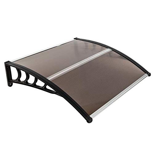 40x-40-Window-Awning-Modern-Polycarbonate-Cover-Front-Door-Outdoor-Patio-Canopy-Sun-shetter-Clear-with-Black-Edge-Brown 40x 40 Window Awning Modern Polycarbonate Cover Front Door Outdoor Patio Canopy Sun shetter Clear with Black Edge Brown
